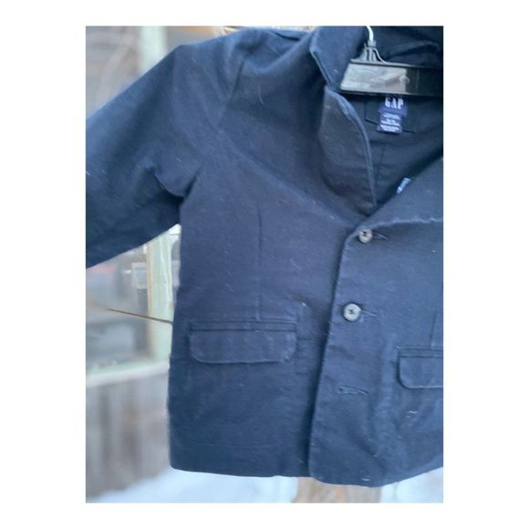 Baby Gap Navy Blue Linen Blend Blazer Sport Coat Sz 18/24M - Picture 9 of 13